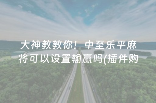 大神教教你！中至乐平麻将可以设置输赢吗(插件购买输赢规律)