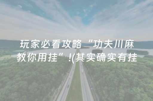 玩家必看攻略“功夫川麻教你用挂”!(其实确实有挂)-抖音