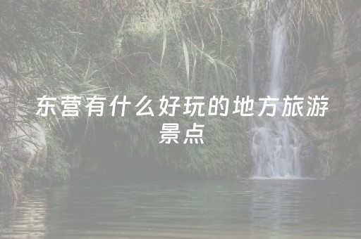 东营有什么好玩的地方旅游景点（东营有什么好玩儿的地方?）