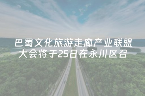 巴蜀文化旅游走廊产业联盟大会将于25日在永川区召开