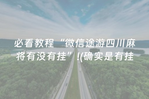 必看教程“微信途游四川麻将有没有挂”!(确实是有挂)-抖音