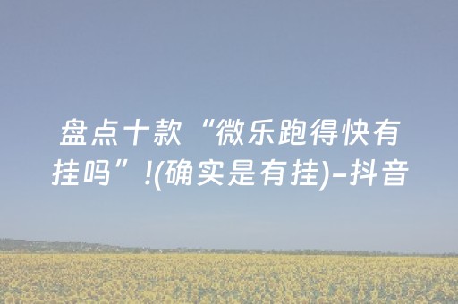 盘点十款“微乐跑得快有挂吗”!(确实是有挂)-抖音