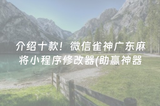 介绍十款！微信雀神广东麻将小程序修改器(助赢神器购买)