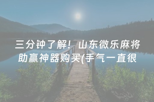 三分钟了解！山东微乐麻将助赢神器购买(手气一直很差)