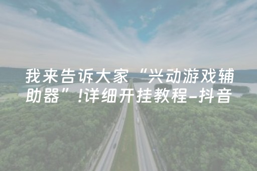 我来告诉大家“兴动游戏辅助器”!详细开挂教程-抖音