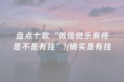 盘点十款“微信微乐麻将是不是有挂”!(确实是有挂)-抖音