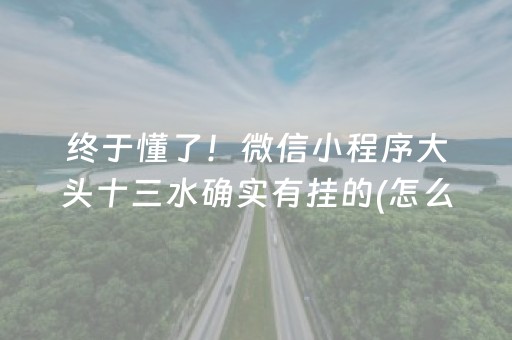 终于懂了！微信小程序大头十三水确实有挂的(怎么抓到好牌)