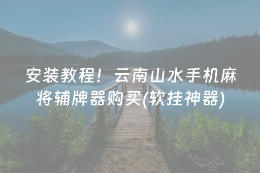 安装教程！云南山水手机麻将辅牌器购买(软挂神器)