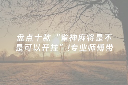 盘点十款“雀神麻将是不是可以开挂”!专业师傅带你一起了解（详细教程）-抖音