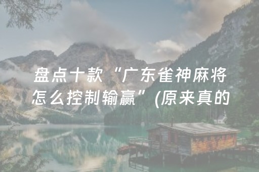 盘点十款“广东雀神麻将怎么控制输赢”(原来真的有挂)-抖音