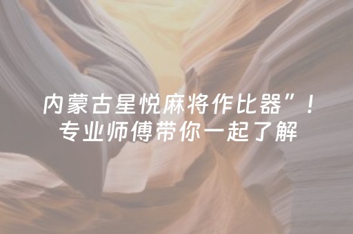 内蒙古星悦麻将作比器”!专业师傅带你一起了解（详细教程）-抖音