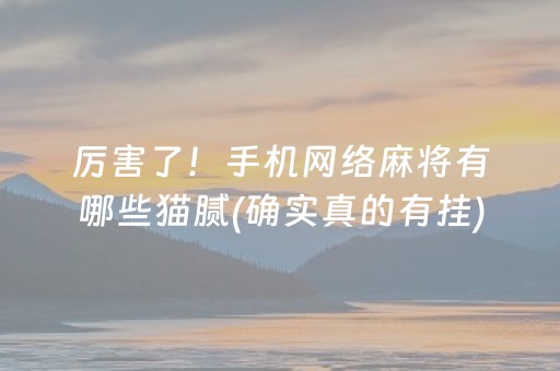 厉害了！手机网络麻将有哪些猫腻(确实真的有挂)