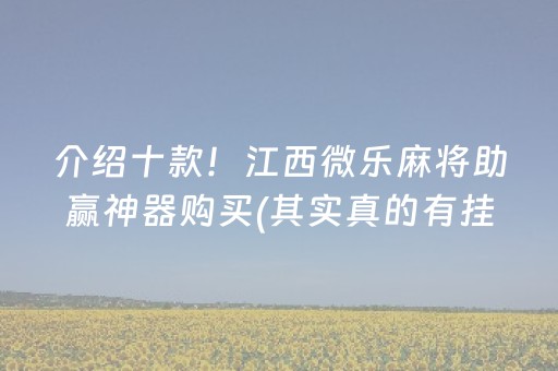 介绍十款！江西微乐麻将助赢神器购买(其实真的有挂)