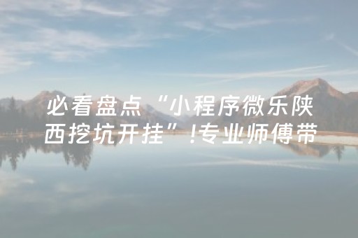 必看盘点“小程序微乐陕西挖坑开挂”!专业师傅带你一起了解（详细教程）-抖音