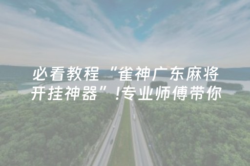 必看教程“雀神广东麻将开挂神器”!专业师傅带你一起了解（详细教程）-抖音