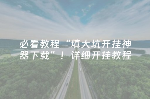 必看教程“填大坑开挂神器下载”！详细开挂教程（确实真的有挂)-抖音