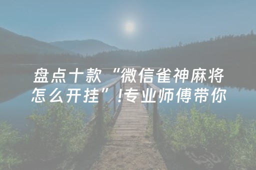 盘点十款“微信雀神麻将怎么开挂”!专业师傅带你一起了解（详细教程）-抖音