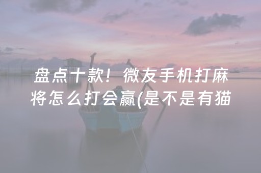 盘点十款！微友手机打麻将怎么打会赢(是不是有猫腻)