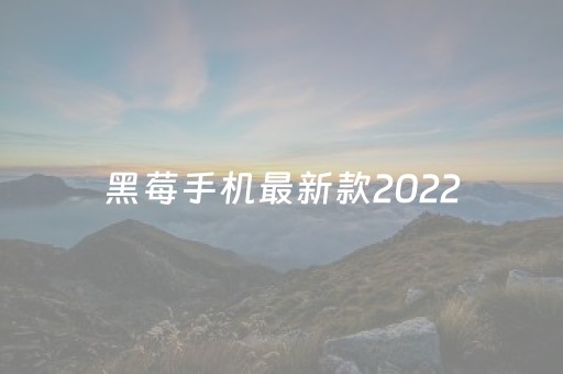 黑莓手机最新款2022（黑莓手机最新款2023
）