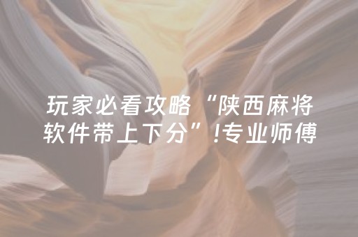 玩家必看攻略“陕西麻将软件带上下分”!专业师傅带你一起了解（详细教程）-抖音