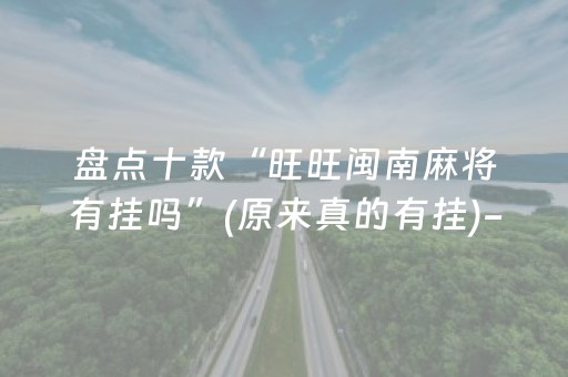 盘点十款“旺旺闽南麻将有挂吗”(原来真的有挂)-抖音