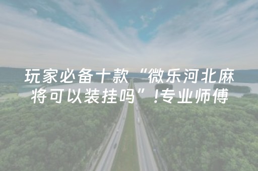 玩家必备十款“微乐河北麻将可以装挂吗”!专业师傅带你一起了解（详细教程）-抖音