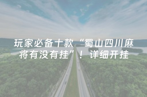 玩家必备十款“蜀山四川麻将有没有挂”！详细开挂教程（确实真的有挂)-抖音