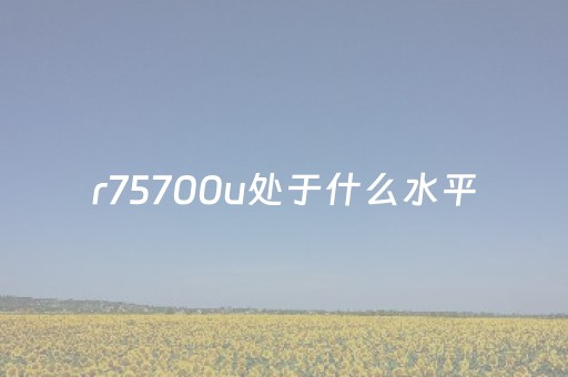 r75700u处于什么水平（r75700u性能相当于英特尔）