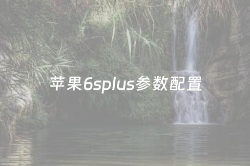 苹果6splus参数配置（下一页p30）