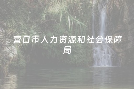 营口市人力资源和社会保障局（营口市人力资源和社会保障局官网）