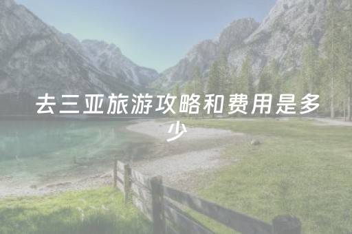 去三亚旅游攻略和费用是多少（去三亚旅游最佳路线）