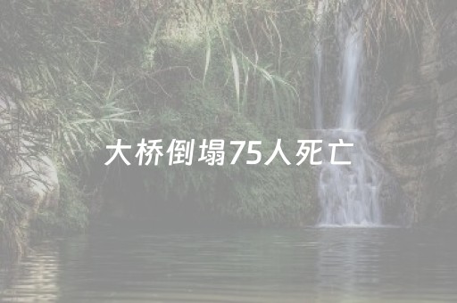 大桥倒塌75人死亡（大桥坍塌事故）