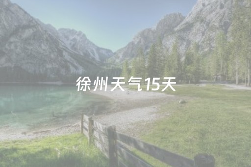 徐州天气15天（徐州天气15天查询结果）