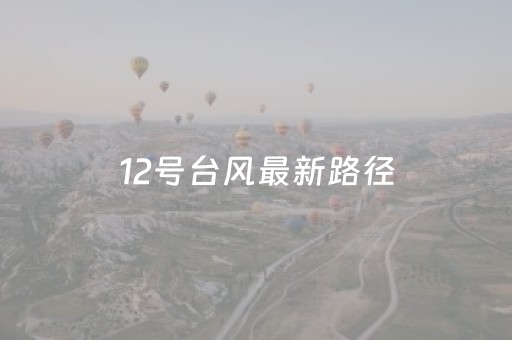 12号台风最新路径（12号台风最新路径2023）