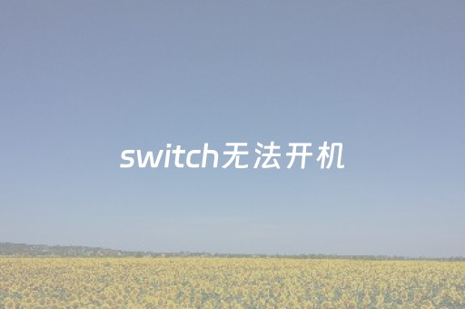 switch无法开机（switch无法开机左上角充电标志）