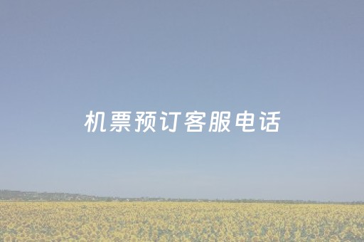 机票预订客服电话（机票客服电话人工服务电话）