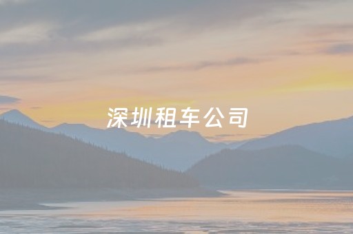 深圳租车公司（深圳租车公司哪个好）