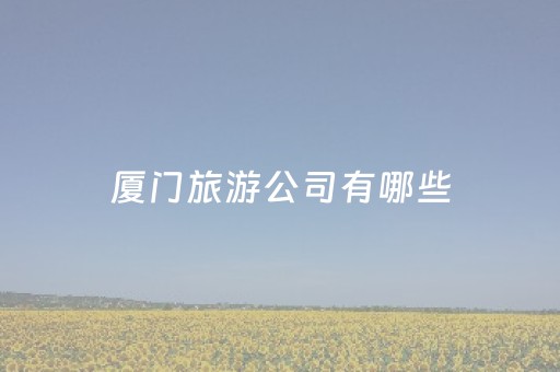 厦门旅游公司有哪些（厦门旅游公司有哪些公司）