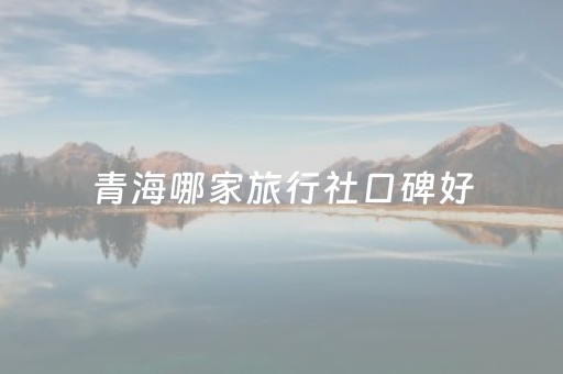 青海哪家旅行社口碑好（青海十大旅行社）