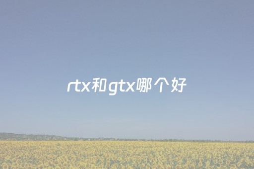 rtx和gtx哪个好（rtx跟gtx哪个好）