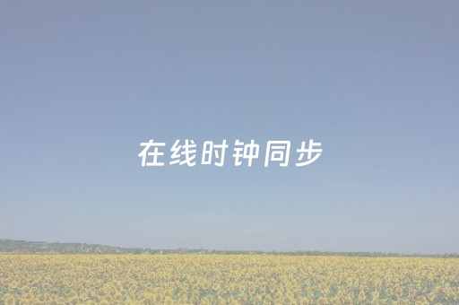 在线时钟同步（时间校准服务器）