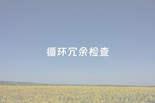 循环冗余检查（循环冗余检查怎么修复）